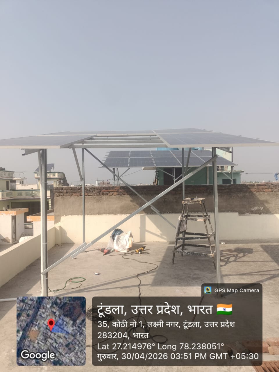 Tundla solar installation work